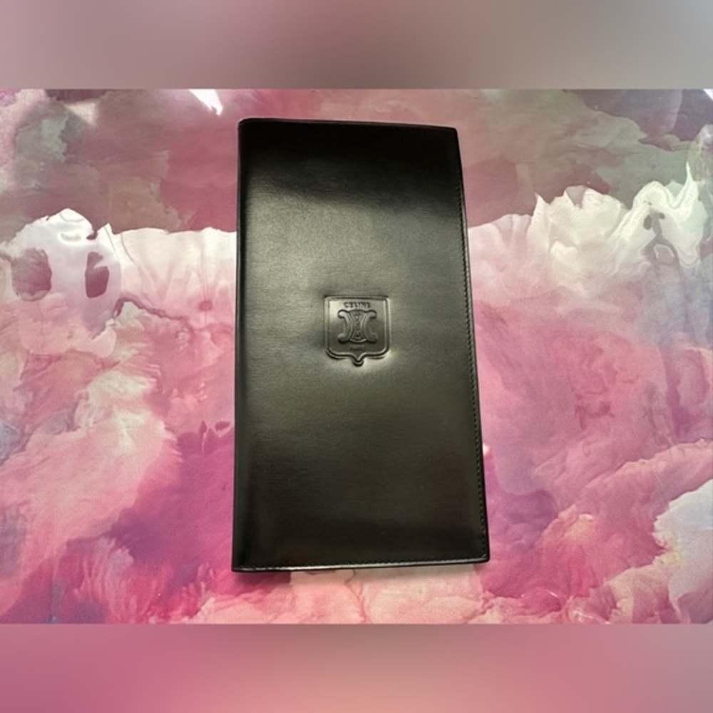 Celine Vintage Bifold Wallet (EVC; Black)